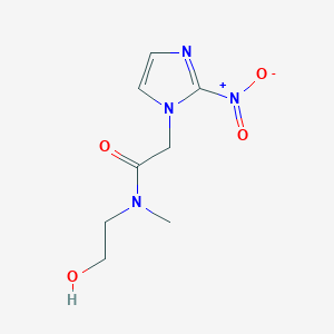 molecular formula C8H12N4O4 B1251000 N-(2-hydroxyethyl)-N-methyl-2-(2-nitroimidazol-1-yl)acetamide 