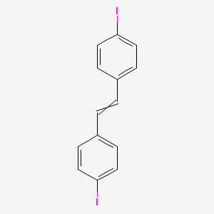 molecular formula C14H10I2 B12510032 1-iodo-4-[(1E)-2-(4-iodophenyl)ethenyl]benzene 