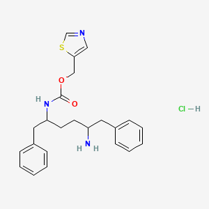 1,3-thiazol-5-ylmethyl N-(5-amino-1,6-diphenylhexan-2-yl)carbamate hydrochloride