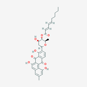 molecular formula C35H36O9 B1251008 Balmoralmycin 