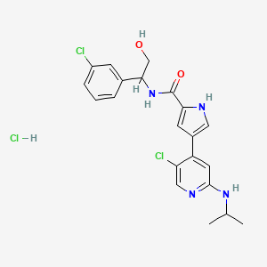 4-[5-chloro-2-(isopropylamino)pyridin-4-yl]-N-[1-(3-chlorophenyl)-2-hydroxyethyl]-1H-pyrrole-2-carboxamide hydrochloride