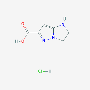 2,3-Dihydro-1H-imidazo[1,2-b]pyrazole-6-carboxylic acid hydrochloride