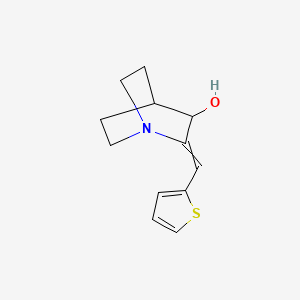 molecular formula C12H15NOS B12510178 2-(Thiophen-2-ylmethylidene)-1-azabicyclo[2.2.2]octan-3-ol 