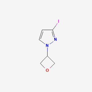 molecular formula C6H7IN2O B12510214 3-iodo-1-(oxetan-3-yl)-1H-pyrazole 