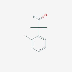 molecular formula C11H14O B12510216 2-Methyl-2-(o-tolyl)propanal 