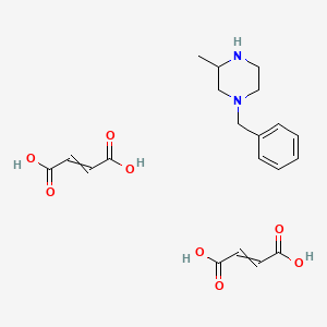 molecular formula C20H26N2O8 B12510219 1-Benzyl-3-methylpiperazine; bis(butenedioic acid) 