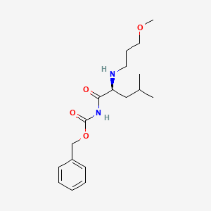 molecular formula C18H28N2O4 B12510227 benzyl N-[(2S)-2-[(3-methoxypropyl)amino]-4-methylpentanoyl]carbamate 