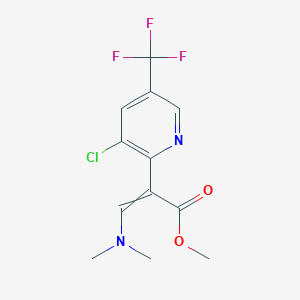 methyl 2-[3-chloro-5-(trifluoromethyl)pyridin-2-yl]-3-(dimethylamino)prop-2-enoate