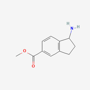 molecular formula C11H13NO2 B12510304 methyl 1-amino-2,3-dihydro-1H-indene-5-carboxylate 