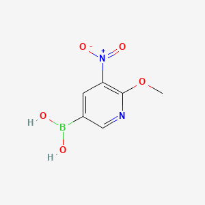 molecular formula C6H7BN2O5 B12510309 (6-Methoxy-5-nitropyridin-3-yl)boronic acid 