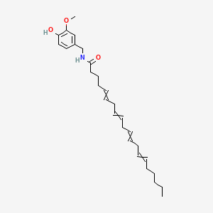 N-[(4-hydroxy-3-methoxyphenyl)methyl]icosa-5,8,11,14-tetraenamide