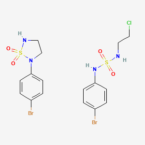 2-(4-Bromophenyl)-1lambda6,2,5-thiadiazolidine-1,1-dione; [(4-bromophenyl)sulfamoyl](2-chloroethyl)amine