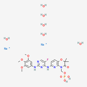 molecular formula C23H38FN6Na2O15P B12510359 Fostamatinib hexahydrate disodium 