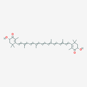 6-Hydroxy-3-[18-(4-hydroxy-2,6,6-trimethyl-3-oxocyclohex-1-EN-1-YL)-3,7,12,16-tetramethyloctadeca-1,3,5,7,9,11,13,15,17-nonaen-1-YL]-2,4,4-trimethylcyclohex-2-EN-1-one