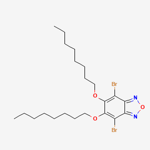 molecular formula C22H34Br2N2O3 B12510416 4,7-Dibromo-5,6-bis(octyloxy)benzo[c][1,2,5]oxadiazole 