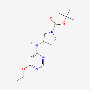 Tert-butyl 3-[(6-ethoxypyrimidin-4-yl)amino]pyrrolidine-1-carboxylate