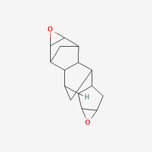 molecular formula C15H18O2 B12510453 5,12-Dioxaheptacyclo[7.6.1.13,7.02,8.04,6.010,15.011,13]heptadecane 