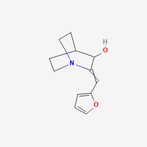 molecular formula C12H15NO2 B12510458 2-(Furan-2-ylmethylidene)-1-azabicyclo[2.2.2]octan-3-ol 