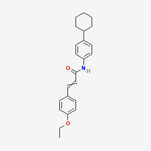 N-(4-cyclohexylphenyl)-3-(4-ethoxyphenyl)prop-2-enamide