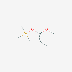 molecular formula C7H16O2Si B12510554 (1-Methoxyprop-1-enyloxy)trimethylsilane 