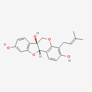 molecular formula C20H20O5 B1251056 4-二甲烯丙基甘氨醇 CAS No. 77979-21-6