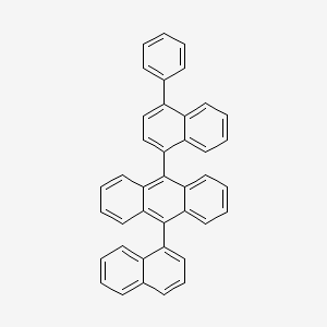 molecular formula C40H26 B12510596 9-(Naphthalen-1-yl)-10-(4-phenylnaphthalen-1-yl)anthracene 