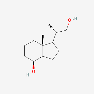 molecular formula C13H24O2 B12510618 (4S,7aR)-1-((S)-1-Hydroxypropan-2-yl)-7a-methyloctahydro-1H-inden-4-ol 