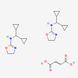 molecular formula C24H36N4O6 B12510622 Rilmenidine (hemifumarate) 