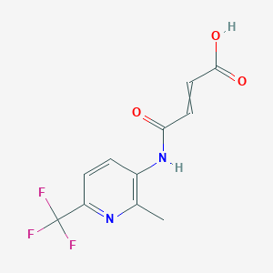 4-[[2-Methyl-6-(trifluoromethyl)pyridin-3-yl]amino]-4-oxobut-2-enoic acid