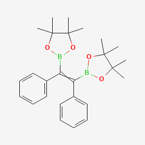 2-[1,2-Diphenyl-2-(4,4,5,5-tetramethyl-1,3,2-dioxaborolan-2-yl)ethenyl]-4,4,5,5-tetramethyl-1,3,2-dioxaborolane