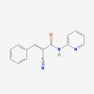 2-Propenamide, 2-cyano-3-phenyl-N-2-pyridinyl-, (2E)-