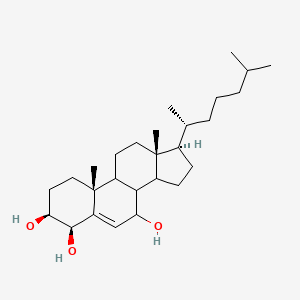 (3S,4R,7S,10R,13R,17R)-10,13-dimethyl-17-[(2R)-6-methylheptan-2-yl]-2,3,4,7,8,9,11,12,14,15,16,17-dodecahydro-1H-cyclopenta[a]phenanthrene-3,4,7-triol