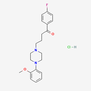 molecular formula C21H26ClFN2O2 B12510770 Fluanisone hydrochloride CAS No. 12710-19-9