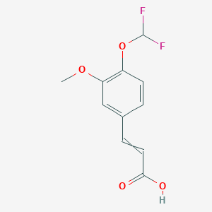 3-(4-Difluoromethoxy-3-methoxy-phenyl)-acrylic acid