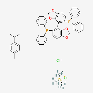 molecular formula C51H51Cl2O4P2Ru-3 B12510792 (R)RuCl[(pcymene)(SEGPHOS)]Cl 