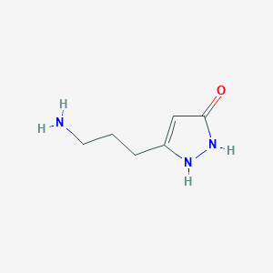 5-(3-Aminopropyl)-1,2-dihydropyrazol-3-one