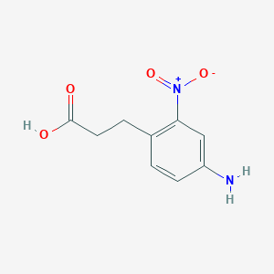 molecular formula C9H10N2O4 B12510806 3-(4-Amino-2-nitrophenyl)propanoic acid 