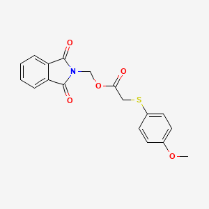 (1,3-Dioxoisoindolin-2-yl)methyl 2-((4-methoxyphenyl)thio)acetate