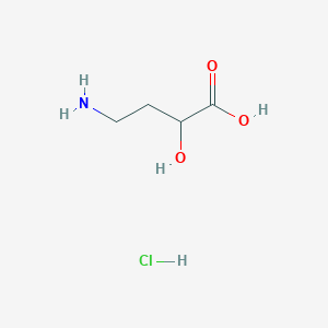 molecular formula C4H10ClNO3 B12510841 4-Amino-2-hydroxybutanoic acid hydrochloride 