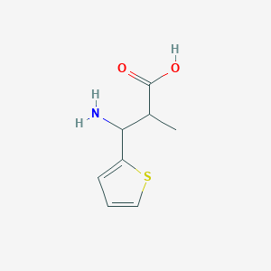 molecular formula C8H11NO2S B12510852 3-Amino-2-methyl-3-(thiophen-2-yl)propanoic acid 