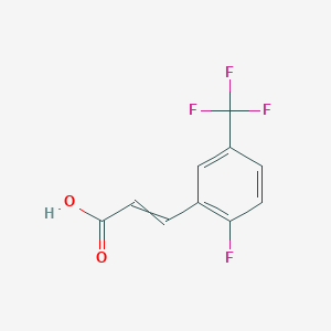 (E)-3-[2-fluoro-5-(trifluoromethyl)phenyl]prop-2-enoic acid