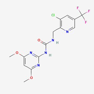 1-{[3-Chloro-5-(trifluoromethyl)pyridin-2-yl]methyl}-3-(4,6-dimethoxypyrimidin-2-yl)urea