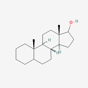 molecular formula C19H32O B1251088 (8R,9S,10S,13S,14S)-10,13-dimethyl-2,3,4,5,6,7,8,9,11,12,14,15,16,17-tetradecahydro-1H-cyclopenta[a]phenanthren-17-ol 