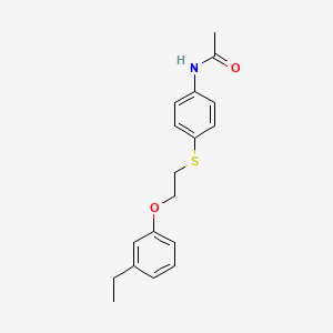 molecular formula C18H21NO2S B12510896 N-(4-((2-(3-Ethylphenoxy)ethyl)thio)phenyl)acetamide 