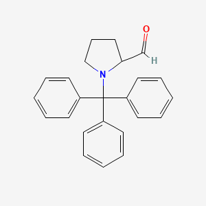 molecular formula C24H23NO B12510899 N-Trityl-L-prolinal 