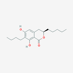 molecular formula C18H26O4 B1251093 7-丁基-6,8-二羟基-3(R)-戊基异香豆素-1-酮 