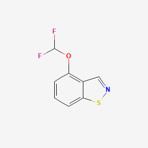 molecular formula C8H5F2NOS B12510942 4-(Difluoromethoxy)benzo[d]isothiazole 