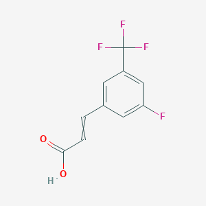 3-[3-fluoro-5-(trifluoromethyl)phenyl]prop-2-enoic Acid