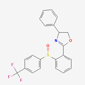 4-Phenyl-2-(2-((4-(trifluoromethyl)phenyl)sulfinyl)phenyl)-4,5-dihydrooxazole