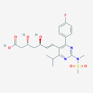 molecular formula C22H28FN3O6S B12510978 (3R,5R)-7-[4-(4-fluorophenyl)-2-[methyl(methylsulfonyl)amino]-6-propan-2-ylpyrimidin-5-yl]-3,5-dihydroxyhept-6-enoic acid 